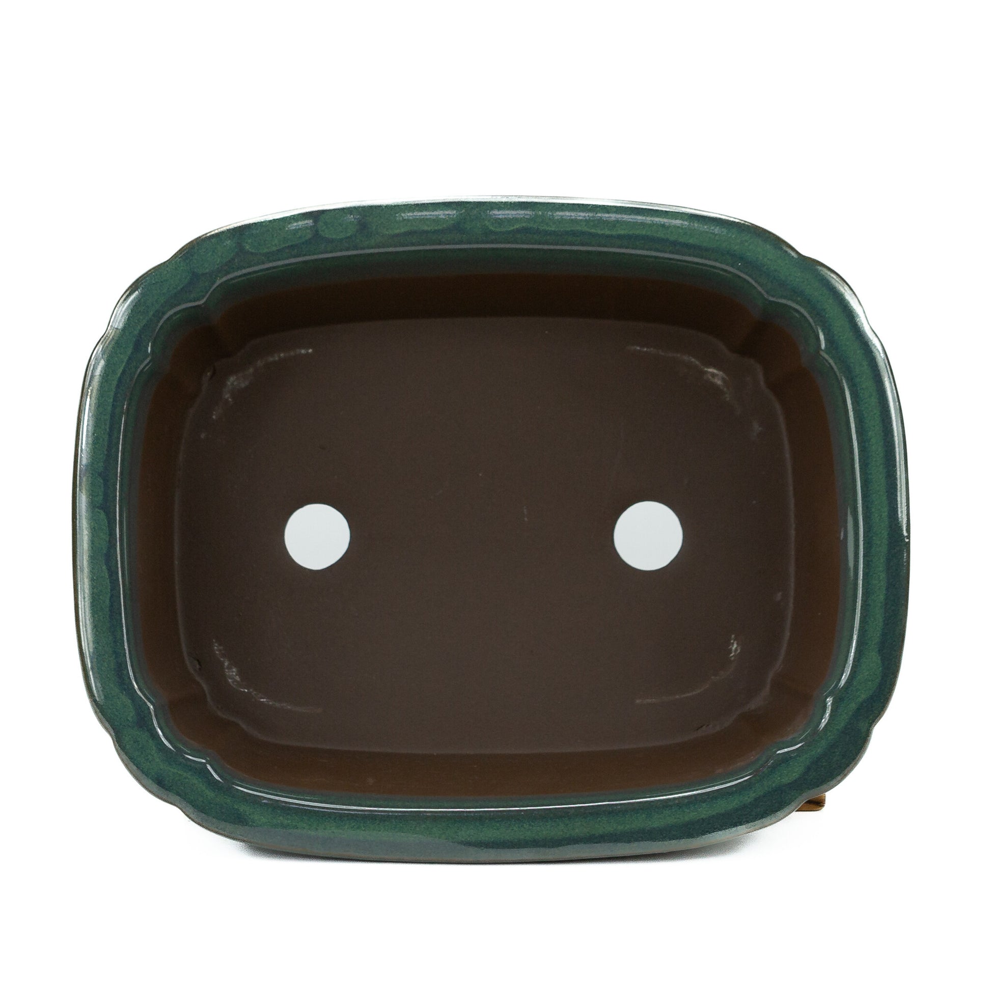 Bonsai pot donker groen mokko 22cm