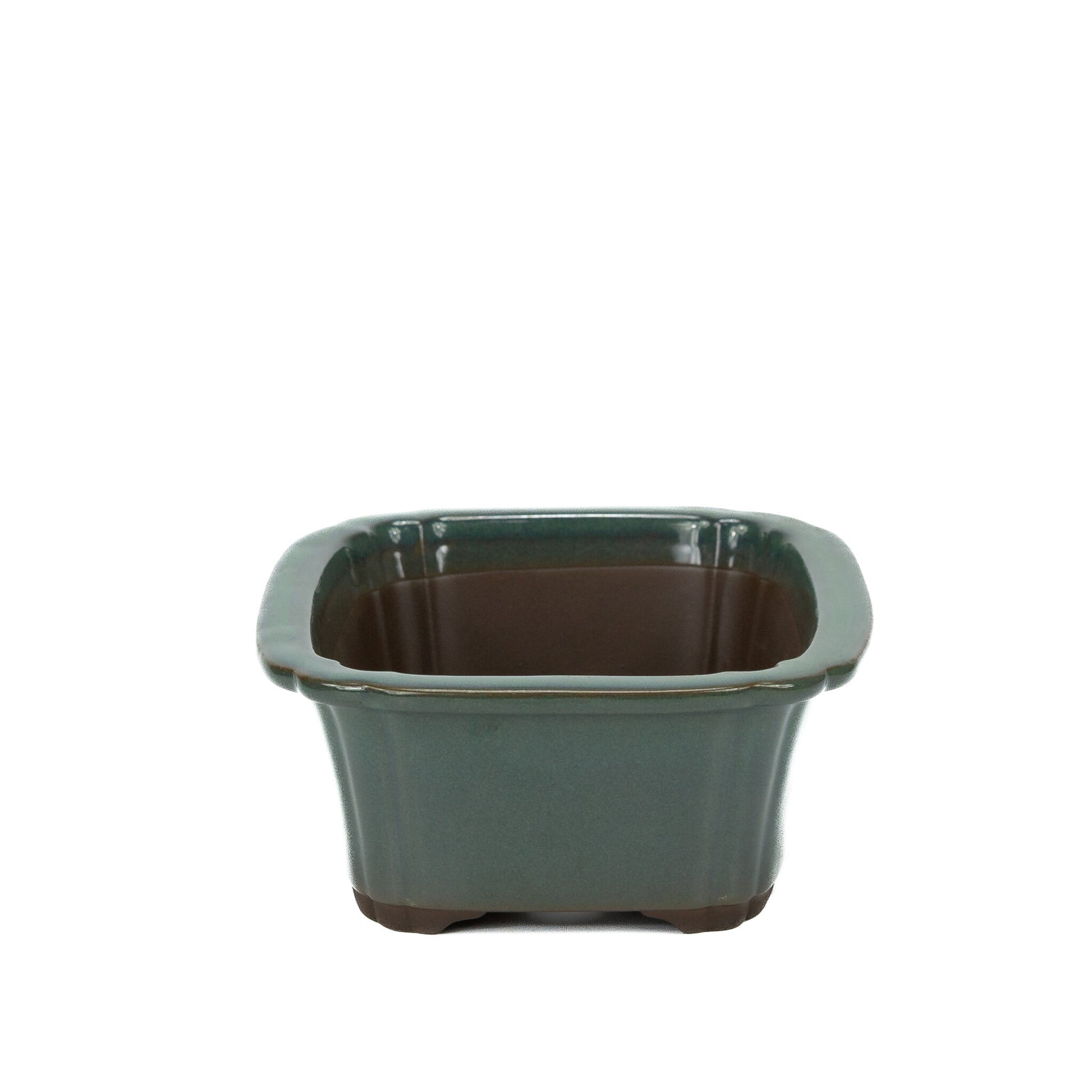 Bonsai pot donker groen mokko 25cm