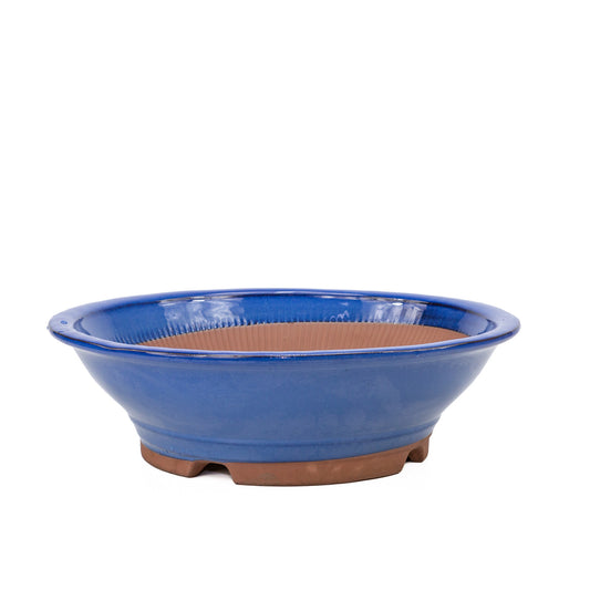 Bonsai pot blauw rond 36cm