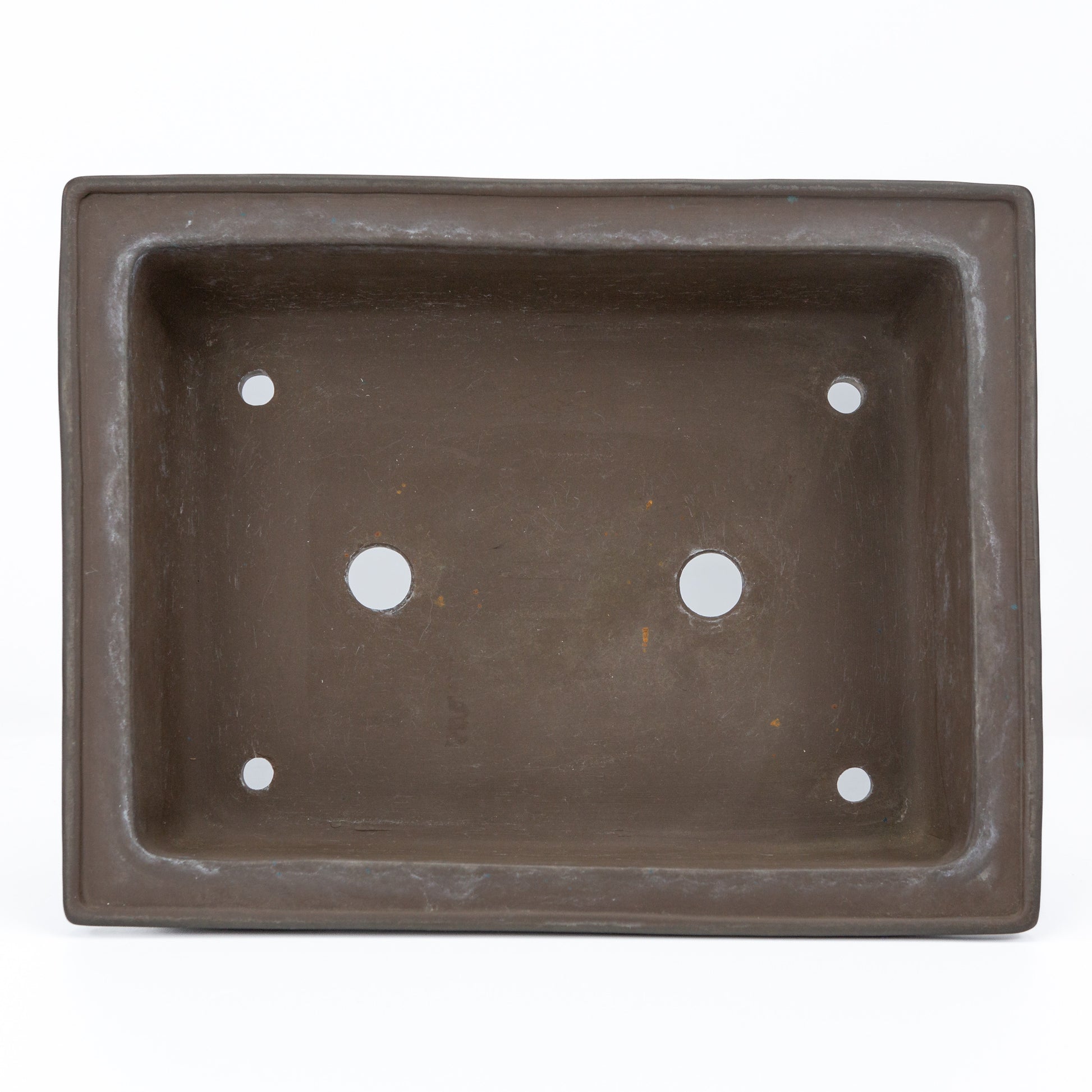 Bonsai pot Yamaaki ongeglazuurd gebruikt rechthoek 29.5cm