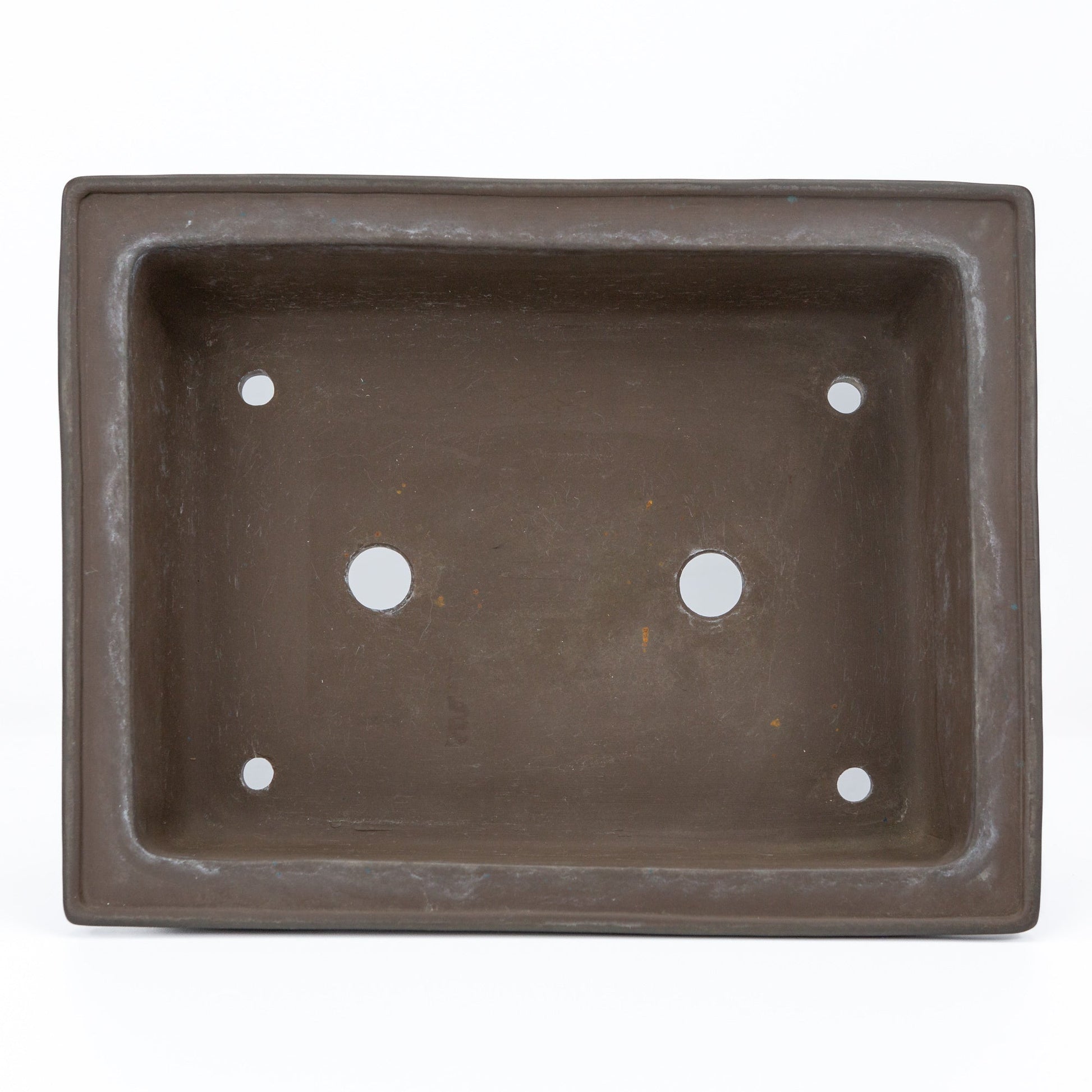 Bonsai pot Yamaaki ongeglazuurd gebruikt rechthoek 29.5cm