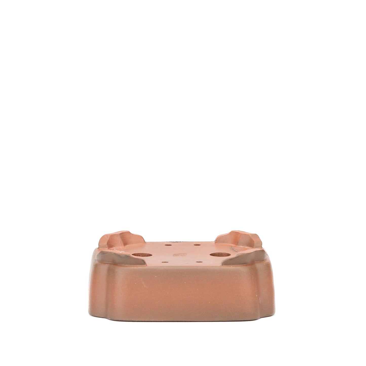 Bonsai pot Yixing ongeglazuurd mokko krab 13cm