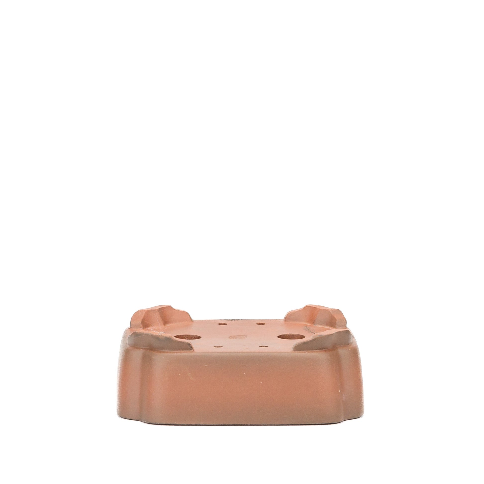 Bonsai pot Yixing ongeglazuurd mokko krab 13cm