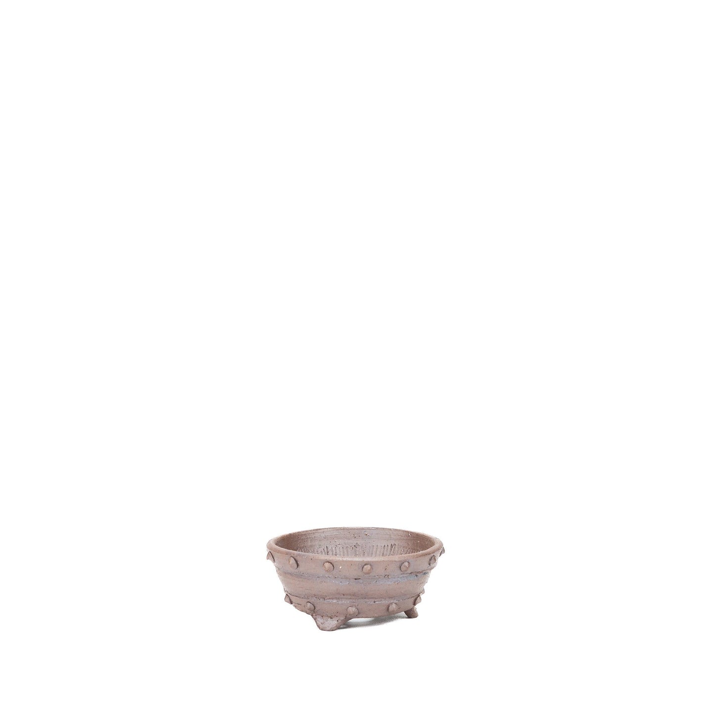 Shohin bonsai pot ongeglazuurd trommel rond 10cm