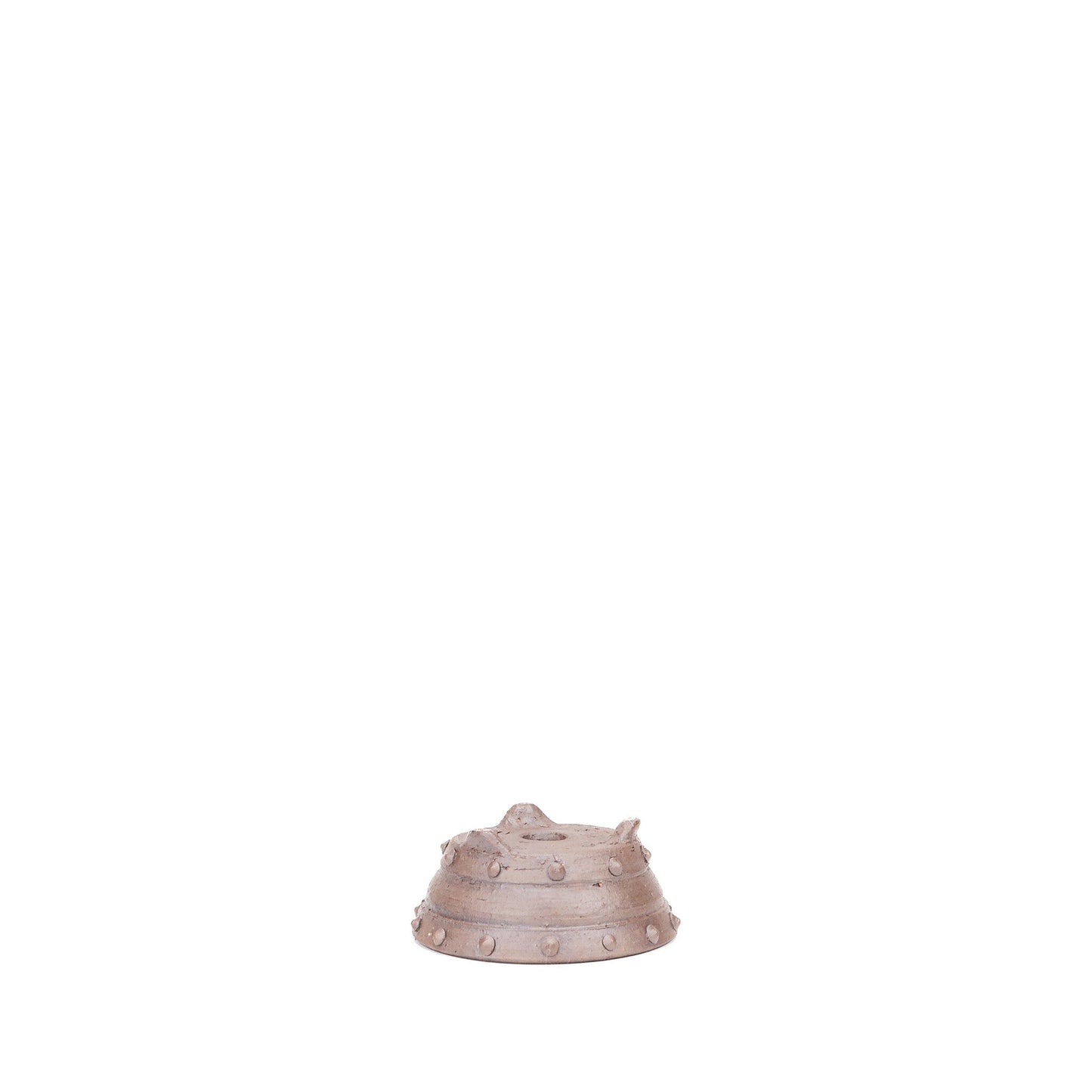 Shohin bonsai pot ongeglazuurd trommel rond 10cm