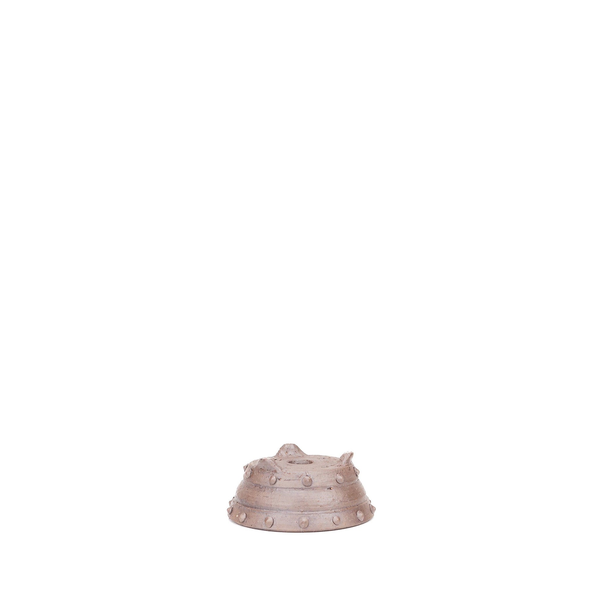 Shohin bonsai pot ongeglazuurd trommel rond 10cm