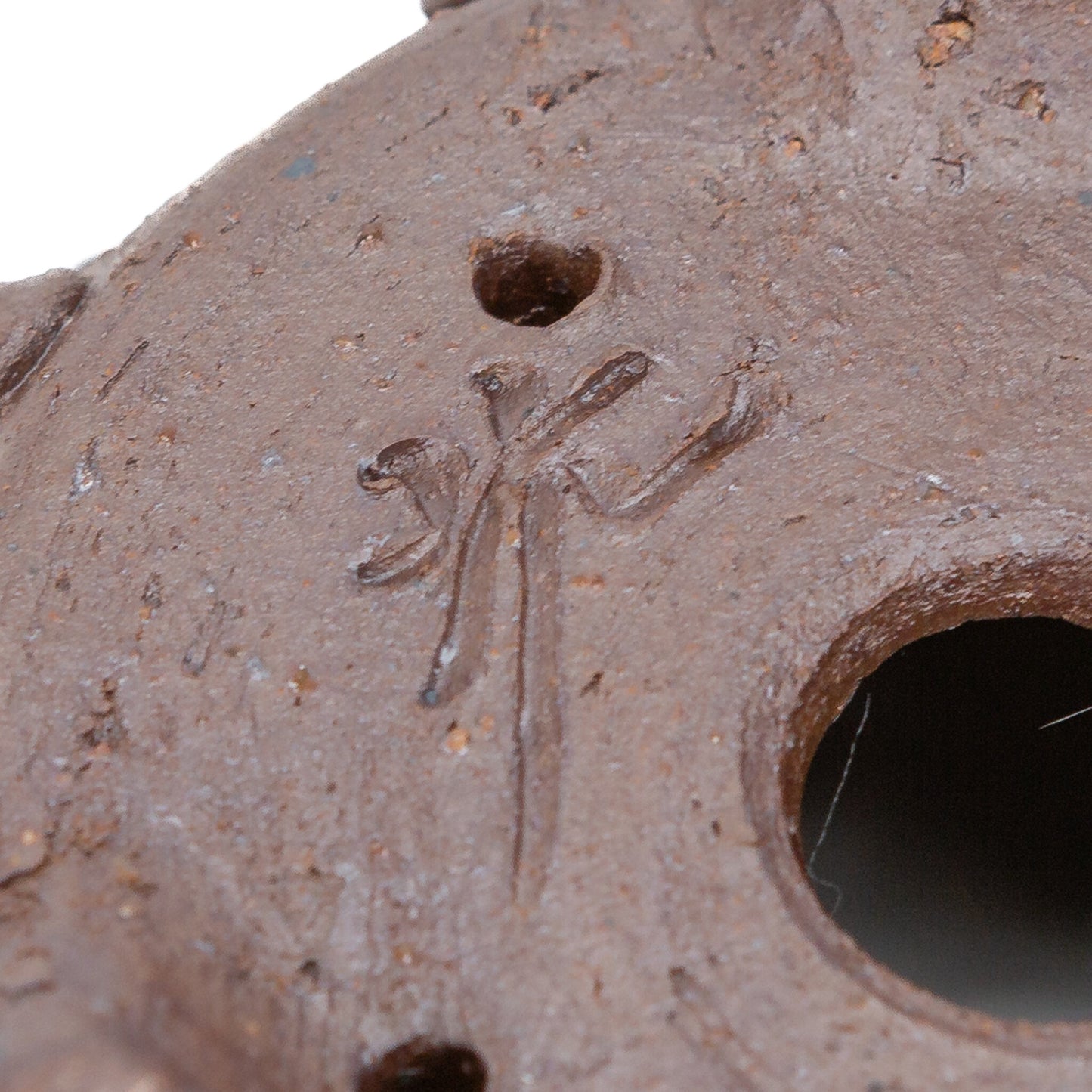 Shohin bonsai pot ongeglazuurd trommel rond 10cm