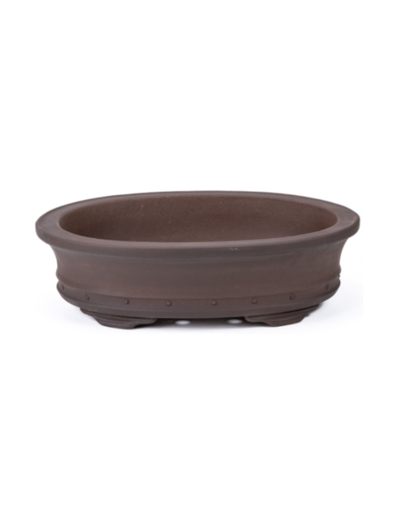Bonsai pot ongeglazuurd ovaal 35cm