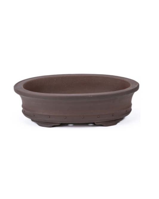 Bonsai pot ongeglazuurd ovaal 35cm