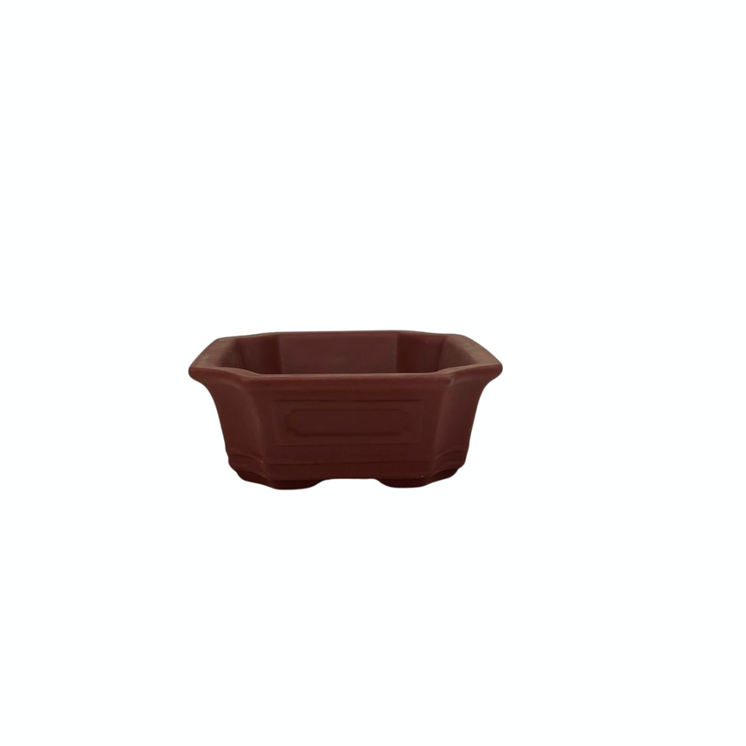 Bonsai pot ongeglazuurd rechthoek 18cm