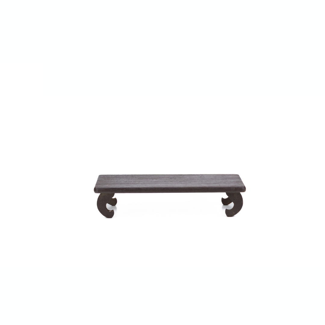 Bonsai tafel donker bruin 14cm