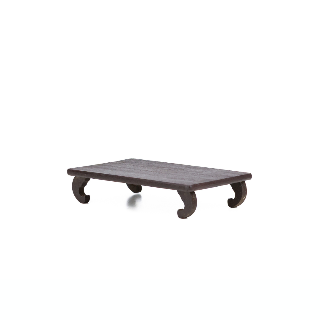 Bonsai tafel donker bruin 14cm