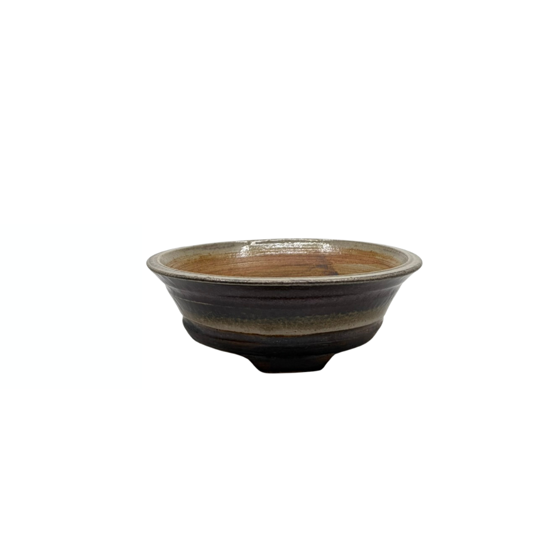 Bonsai pot oxblood René Lecocq 14cm