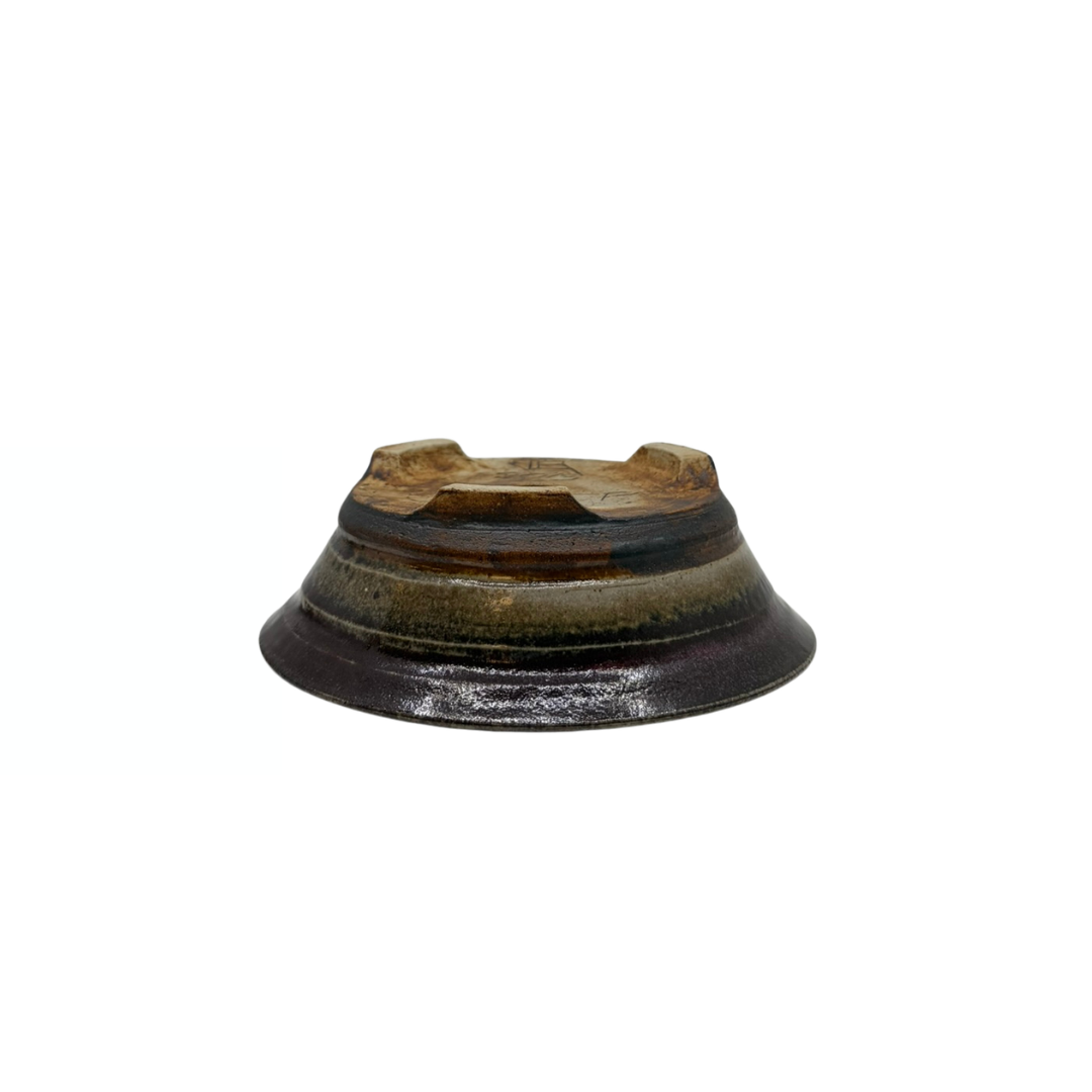 Bonsai pot oxblood René Lecocq 14cm