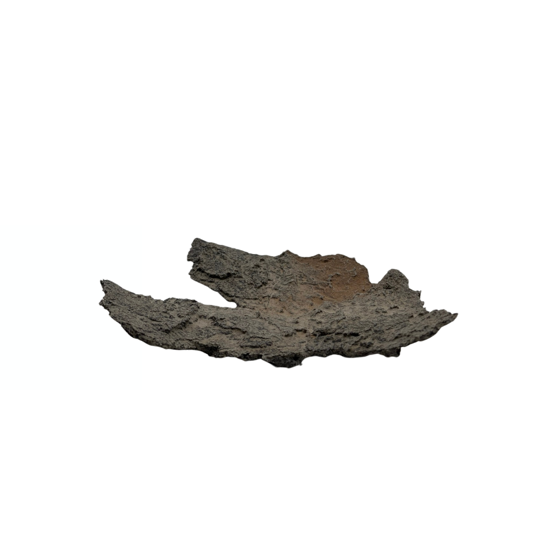 Bonsai slab grijs met beige accenten 23cm