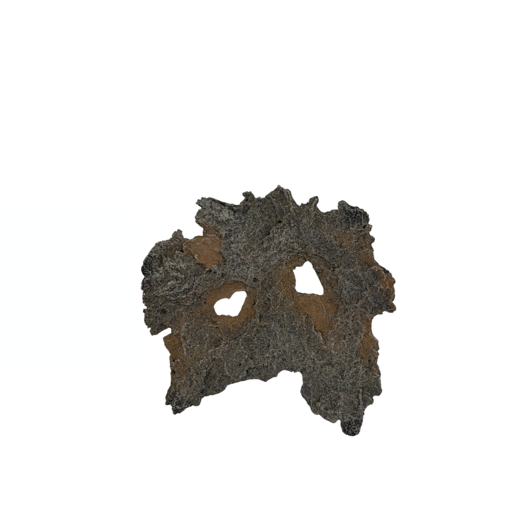 Bonsai slab bruin met roest accenten 16cm