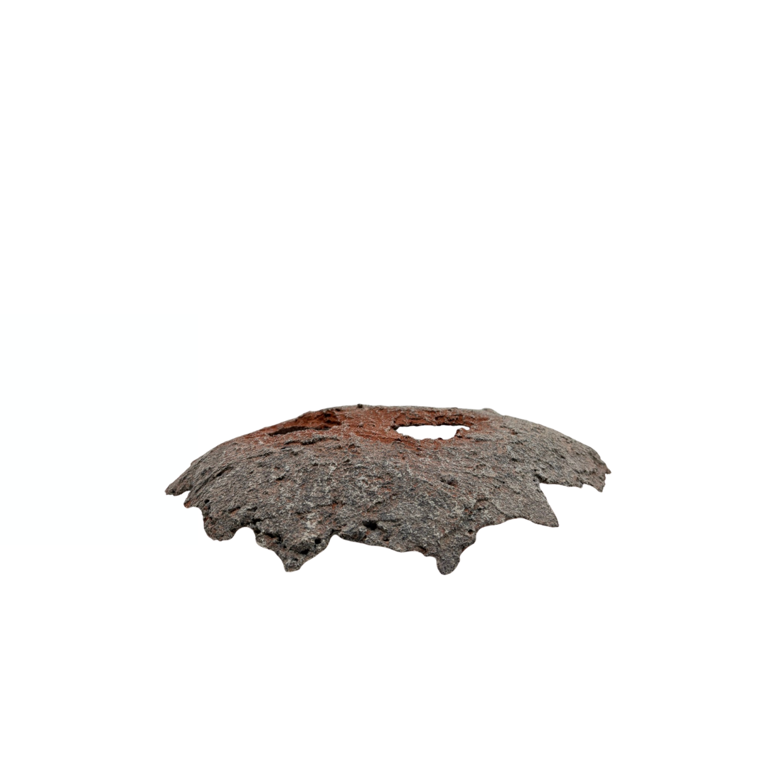 Bonsai slab lichtgrijs met rode accenten 24cm