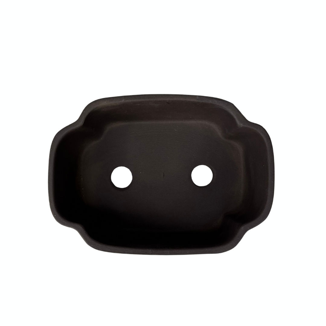 Bonsai pot ongeglazuurd mokko 18cm