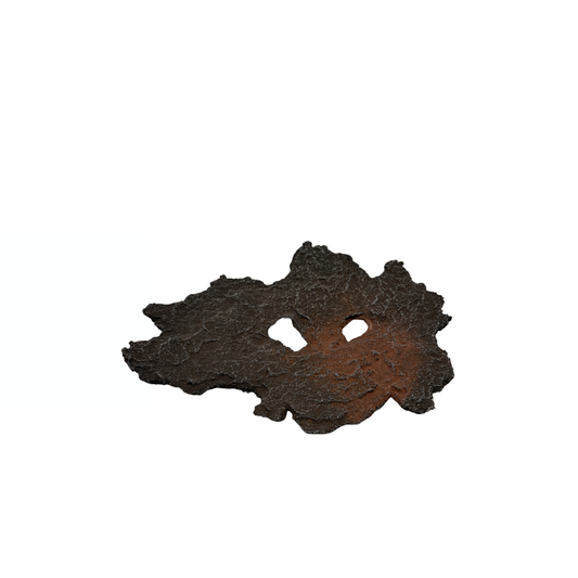 Bonsai slab bruin met rode accenten 17cm