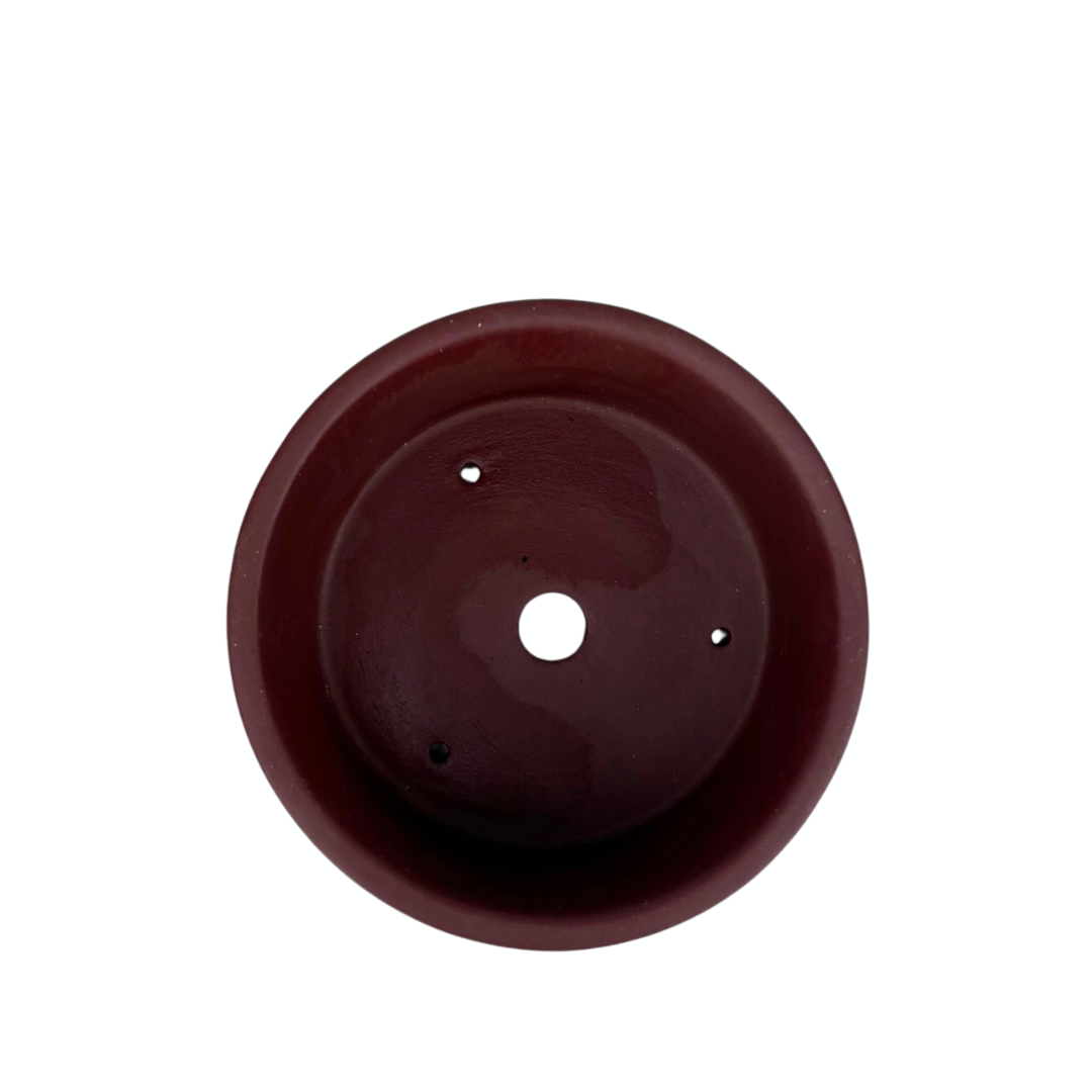 Bonsai pot ongeglazuurd rond 11cm