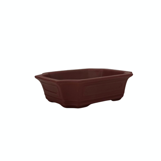 Bonsai pot ongeglazuurd rechthoek 18cm