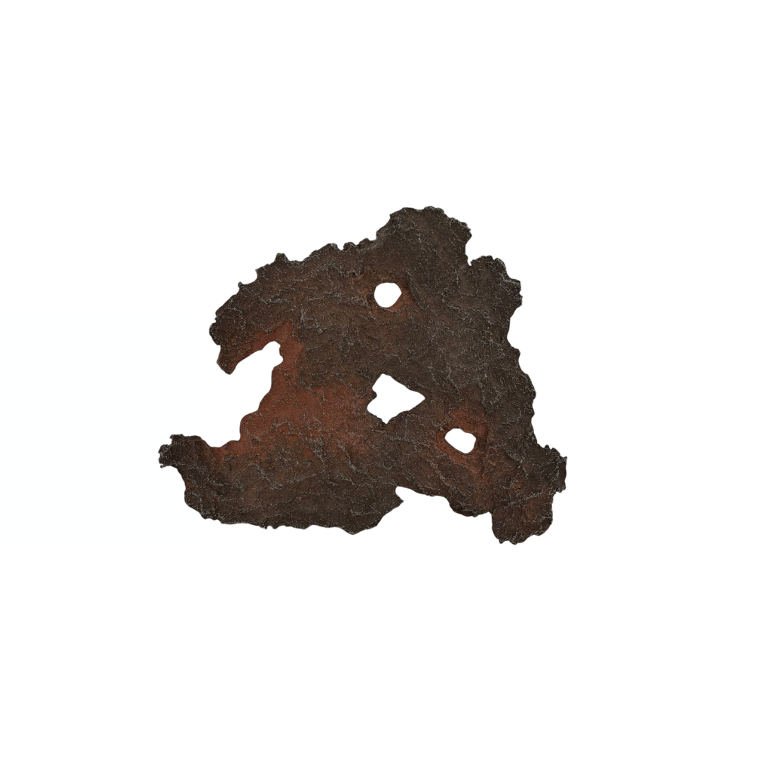 Bonsai slab bruin met rode accenten 18cm