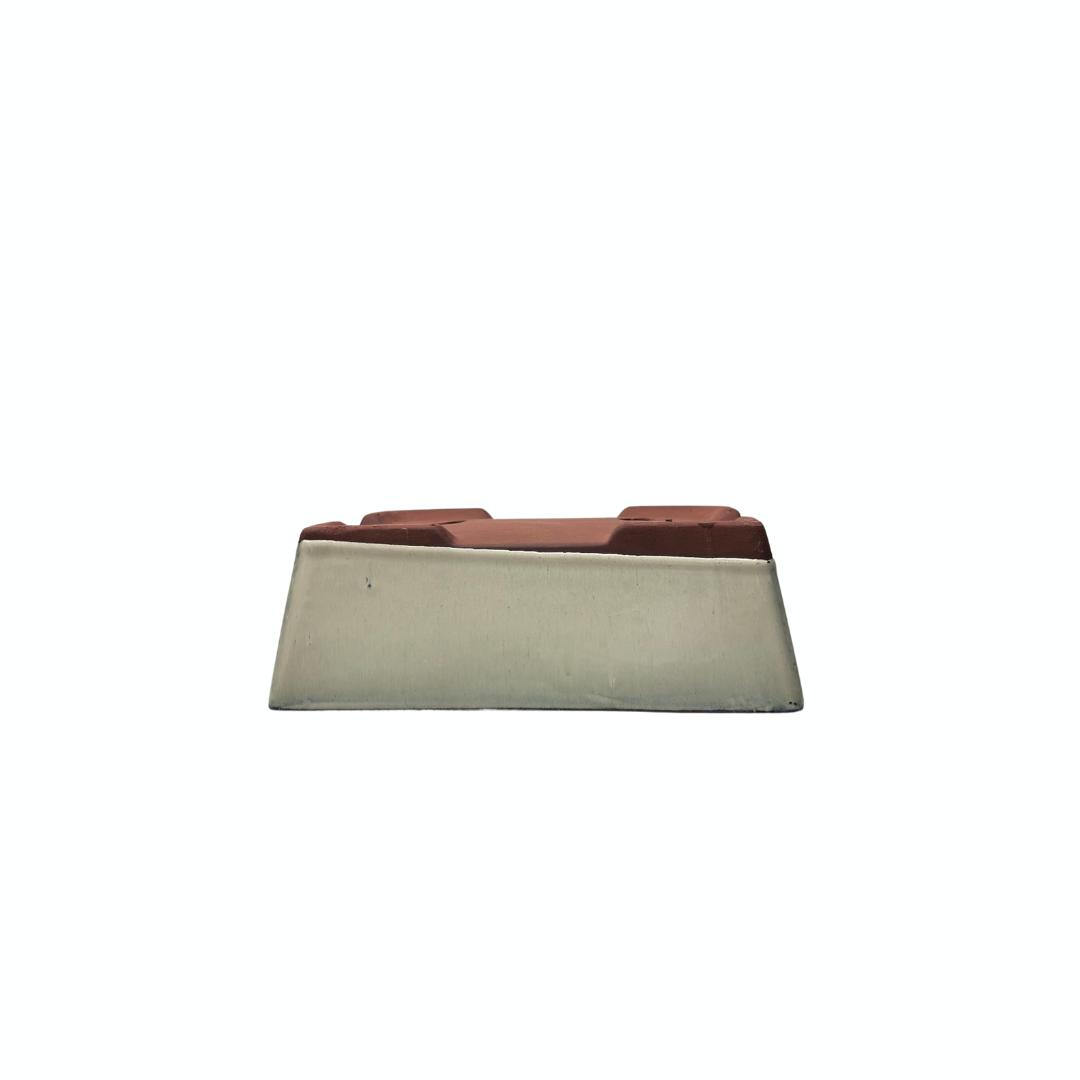 Bonsai pot creme rechthoek 15cm - set