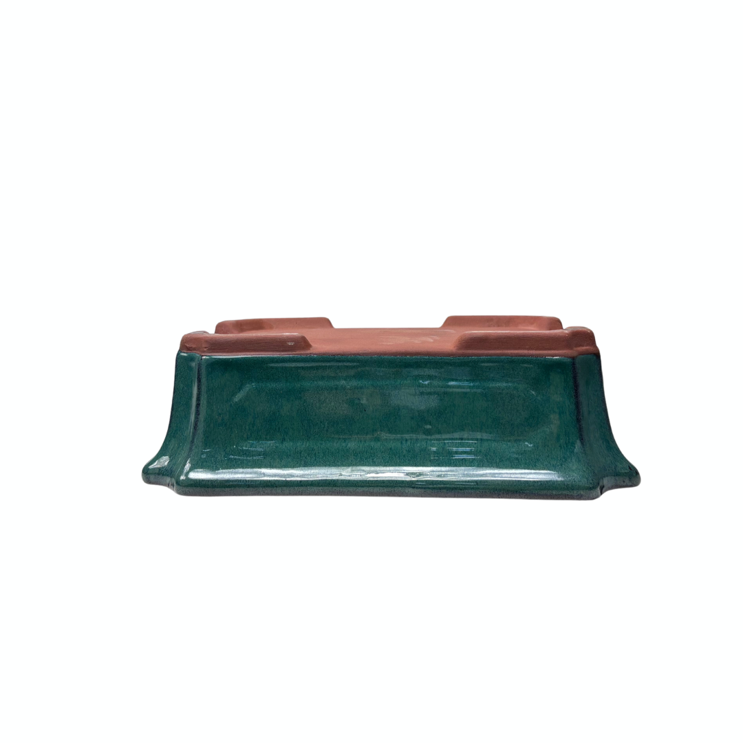 Bonsai pot groen rechthoek 25cm - set