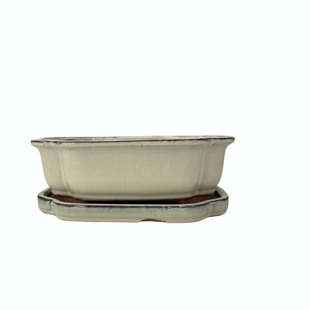 Bonsai pot creme mokko 26cm - set