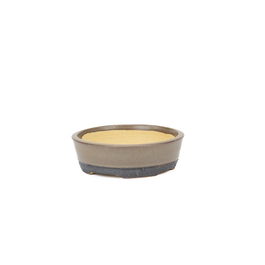 Bonsai pot bruin mat rond 11.3cm