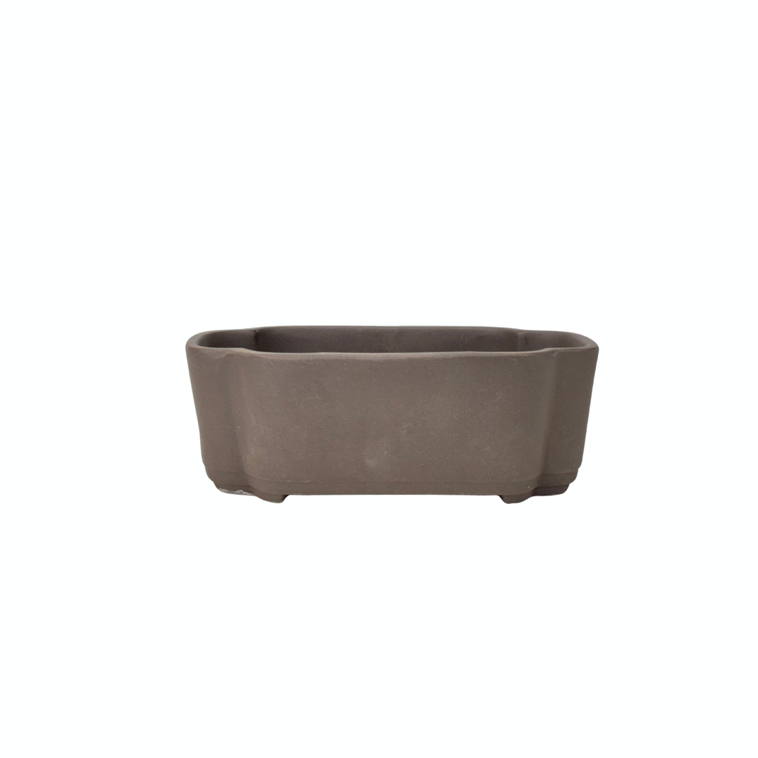 Bonsai pot ongeglazuurd mokko 18cm