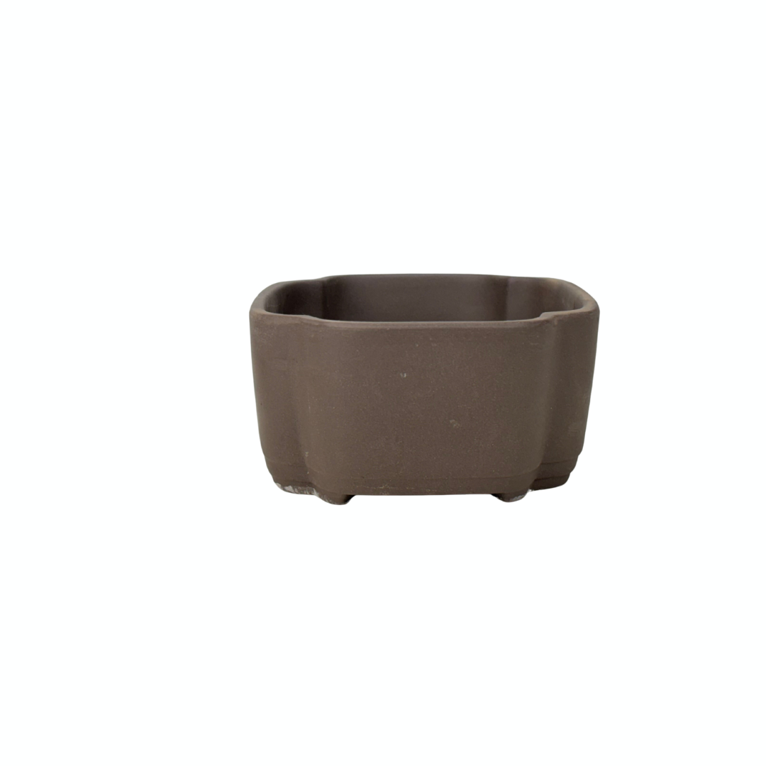 Bonsai pot ongeglazuurd mokko 18cm