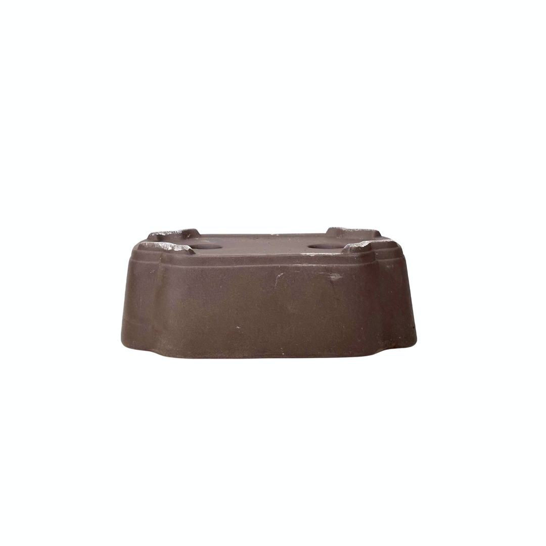 Bonsai pot ongeglazuurd mokko 18cm