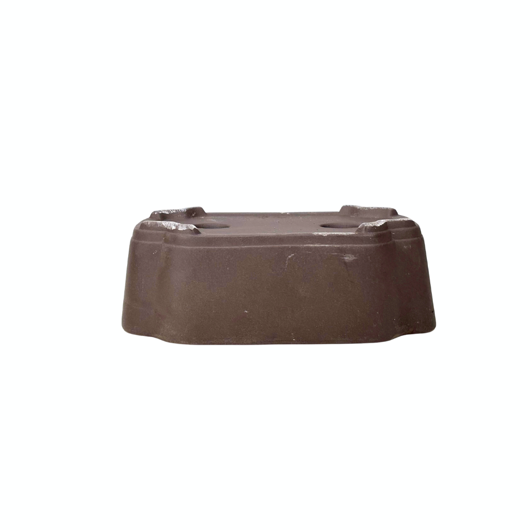 Bonsai pot ongeglazuurd mokko 21cm