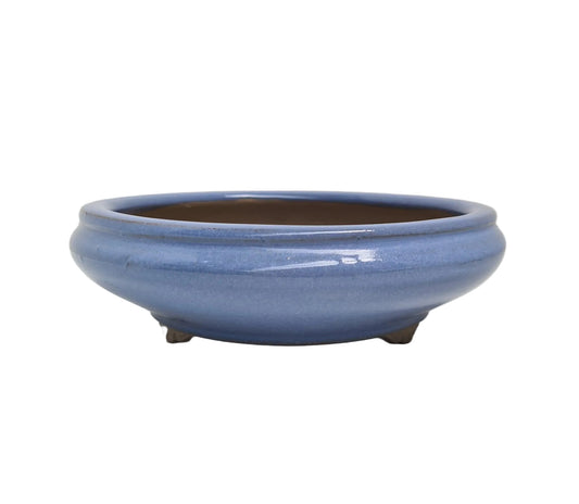 Bonsai pot licht blauw rond 15cm