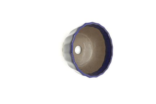 Bonsai pot donker blauw chrysanten 12cm