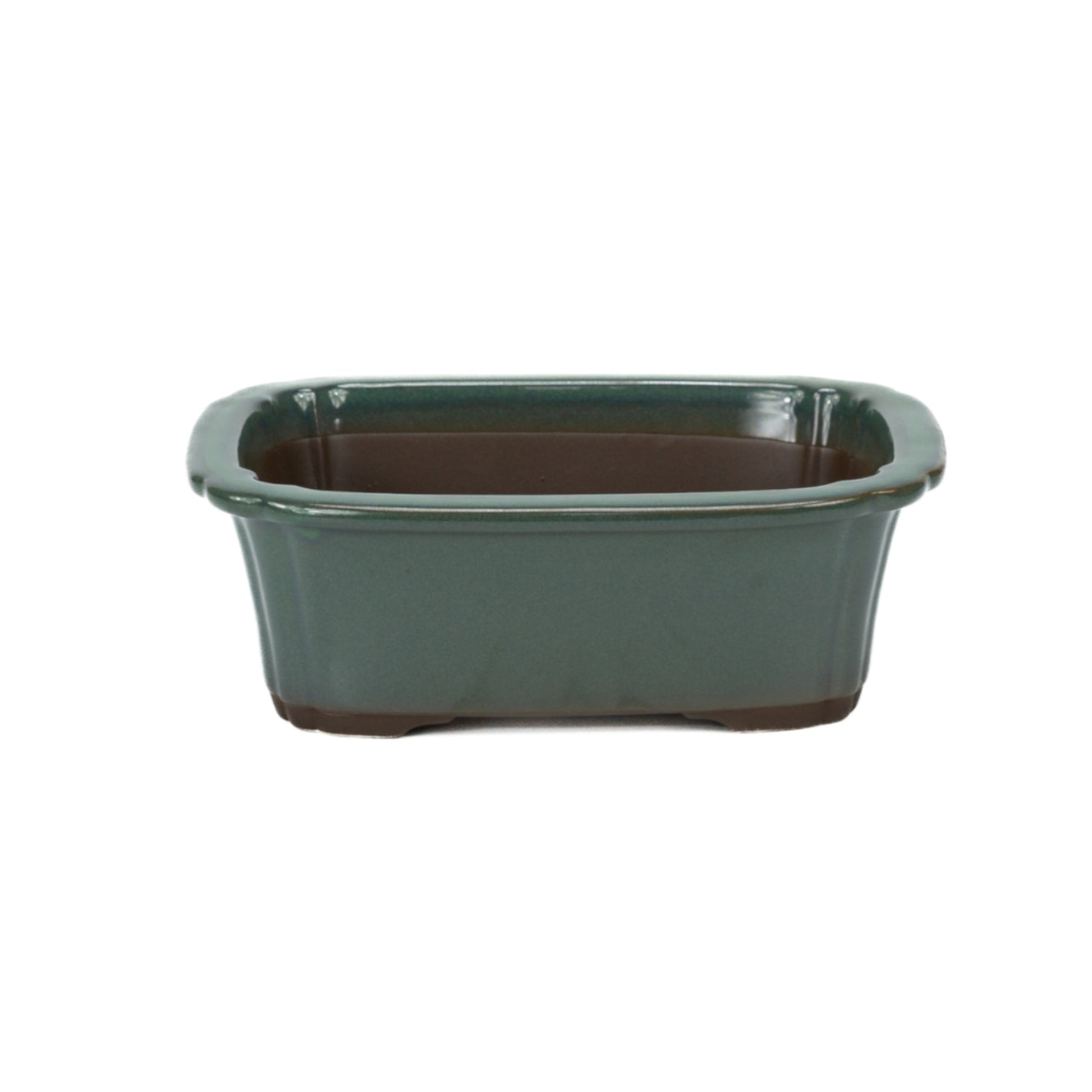 Bonsai pot donker groen mokko 25cm