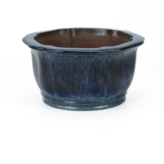 Bonsai pot cascade blauw lotus 27 cm, hoogte ~ 14cm
